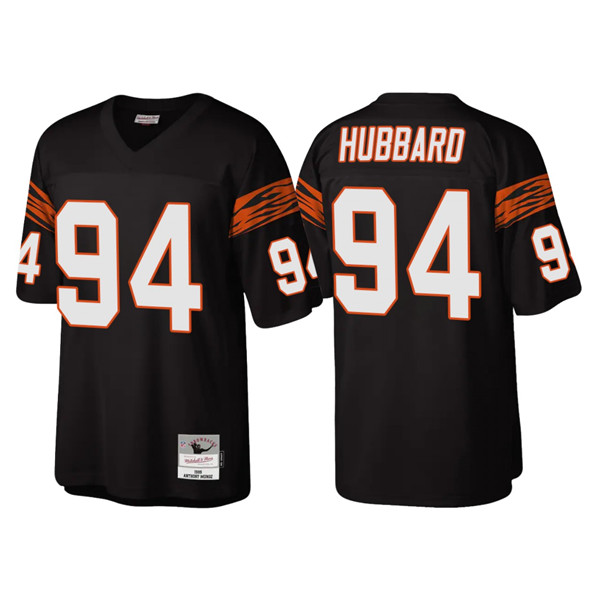 Men's Cincinnati Bengals #94 Sam Hubbard Black Throwback Legacy Stitched Jersey Men's Cincinnati Bengals #94 Sam Hubbard Black Throwback Legacy Stitched Jersey